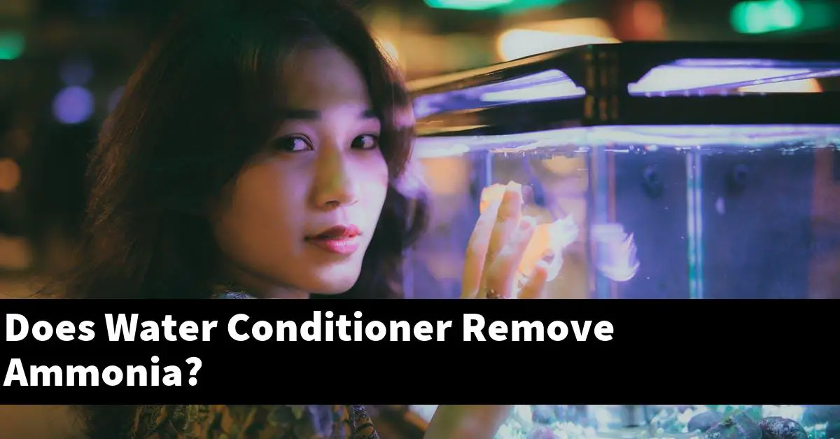 Does Water Conditioner Remove Ammonia?